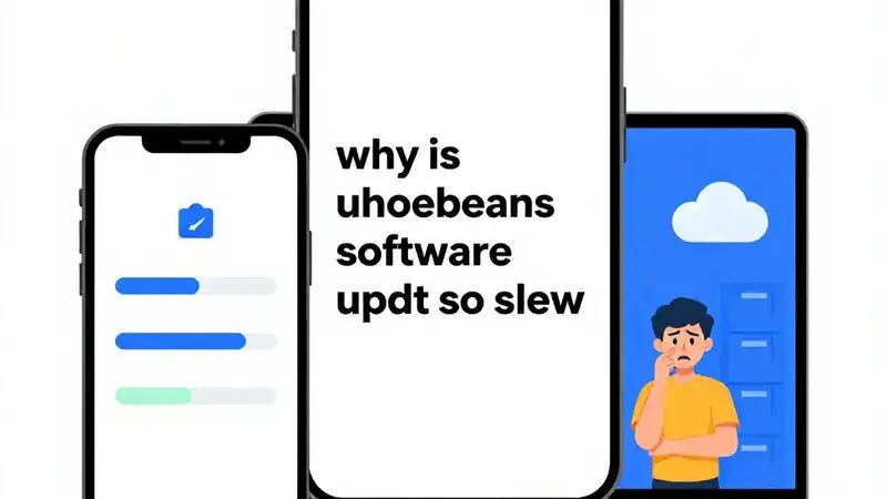 why is uhoebeans software update so slow