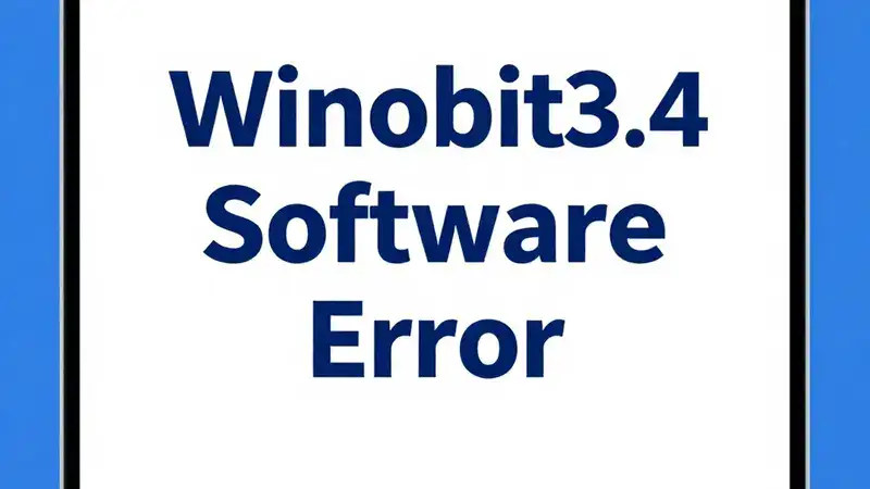 winobit3.4 software error